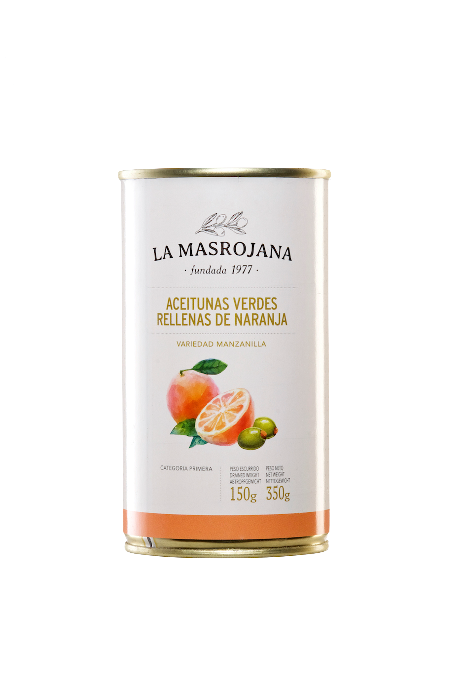 Gevulde Manzanilla olijven met sinaasappel